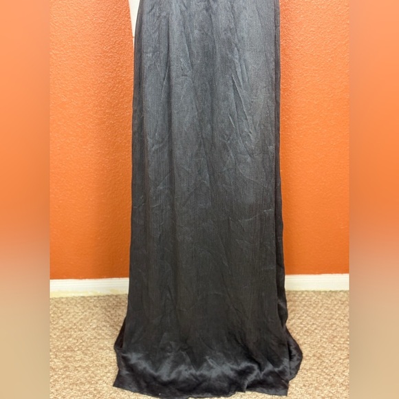 Maryam Torabi custom black maxi dress formal gown in soft fabric.  E48 - Picture 11 of 15